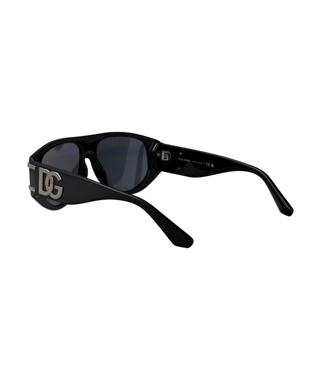 DOLCE&GABBANA Черные пластиковые солнцезащитные очки, фото 4