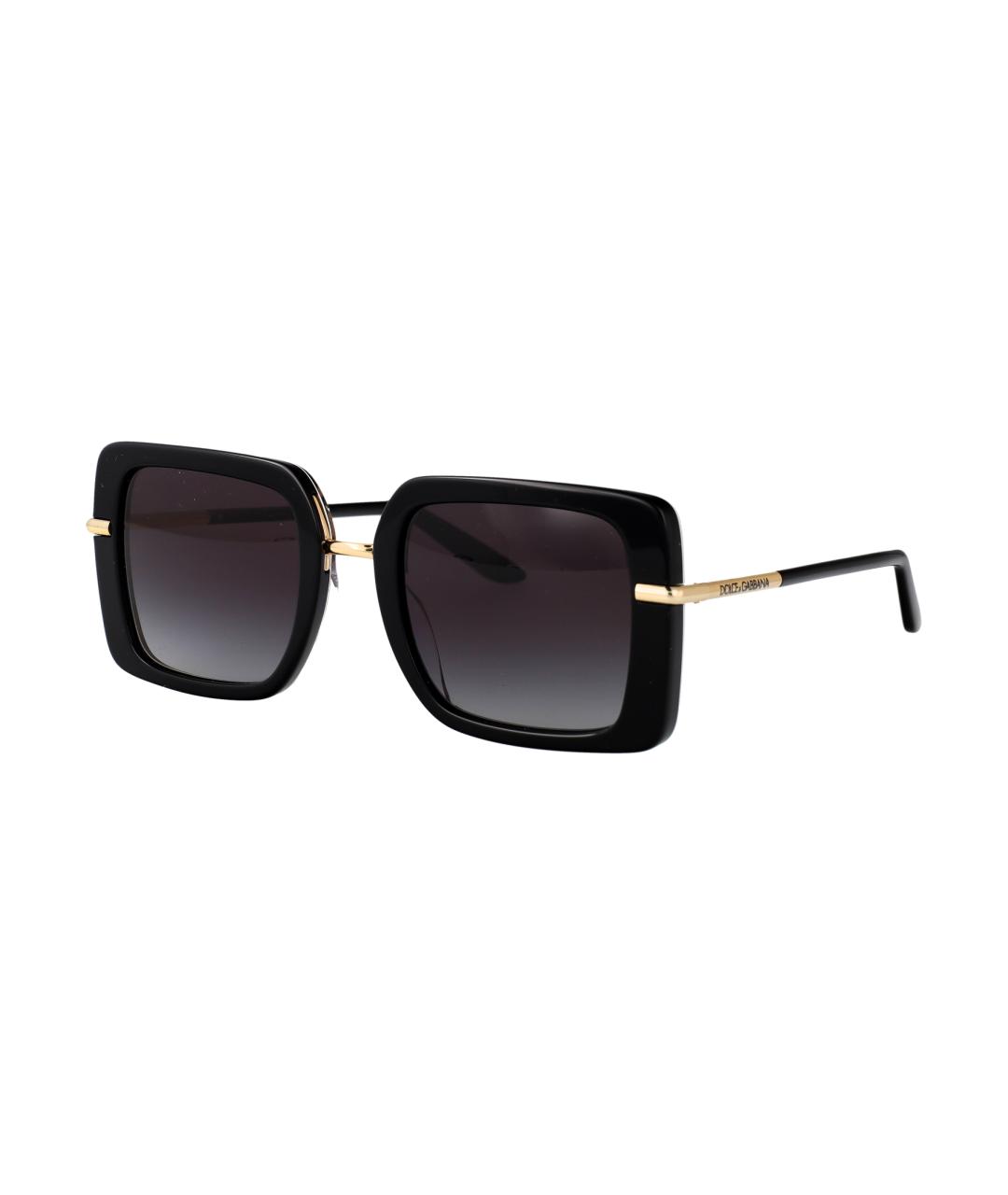DOLCE&GABBANA Золотые металлические солнцезащитные очки, фото 2