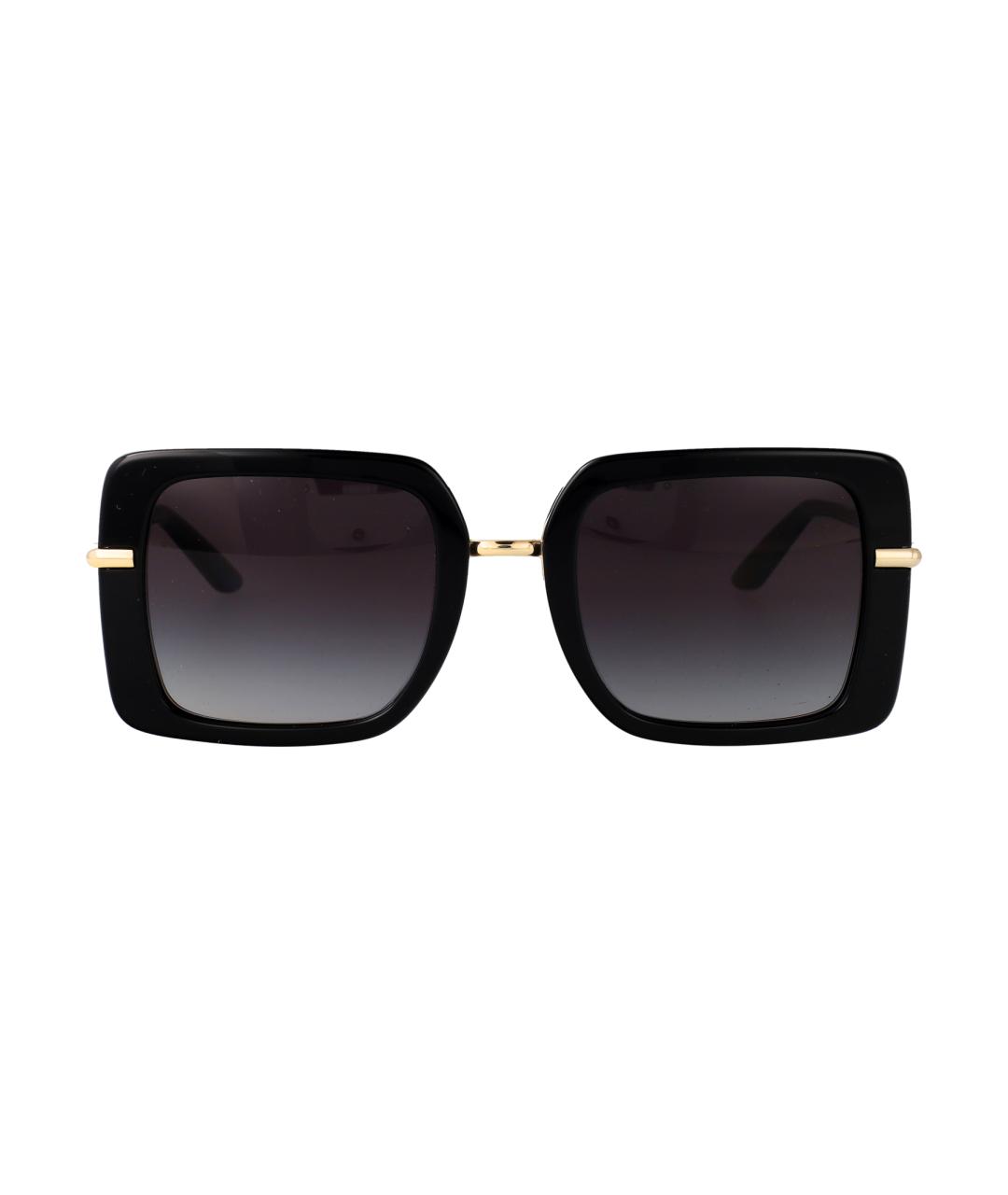 DOLCE&GABBANA Золотые металлические солнцезащитные очки, фото 1