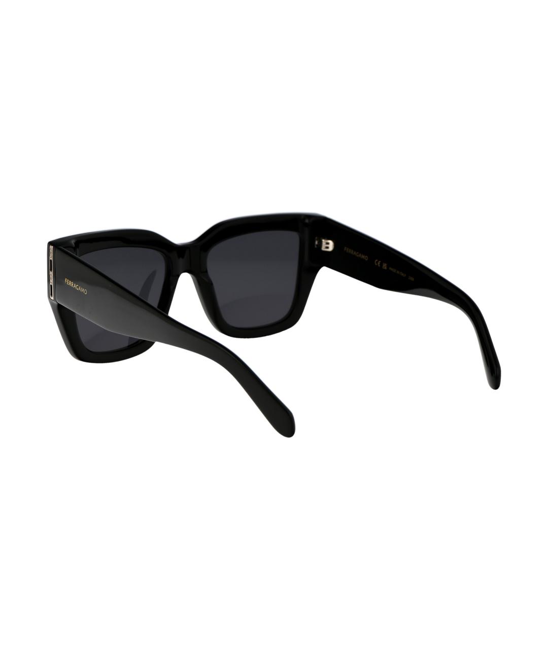 FERRAGAMO Черные солнцезащитные очки, фото 4