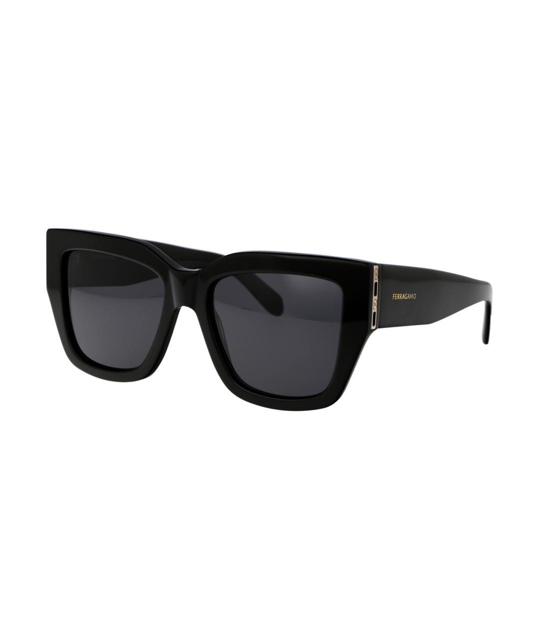 FERRAGAMO Черные солнцезащитные очки, фото 2