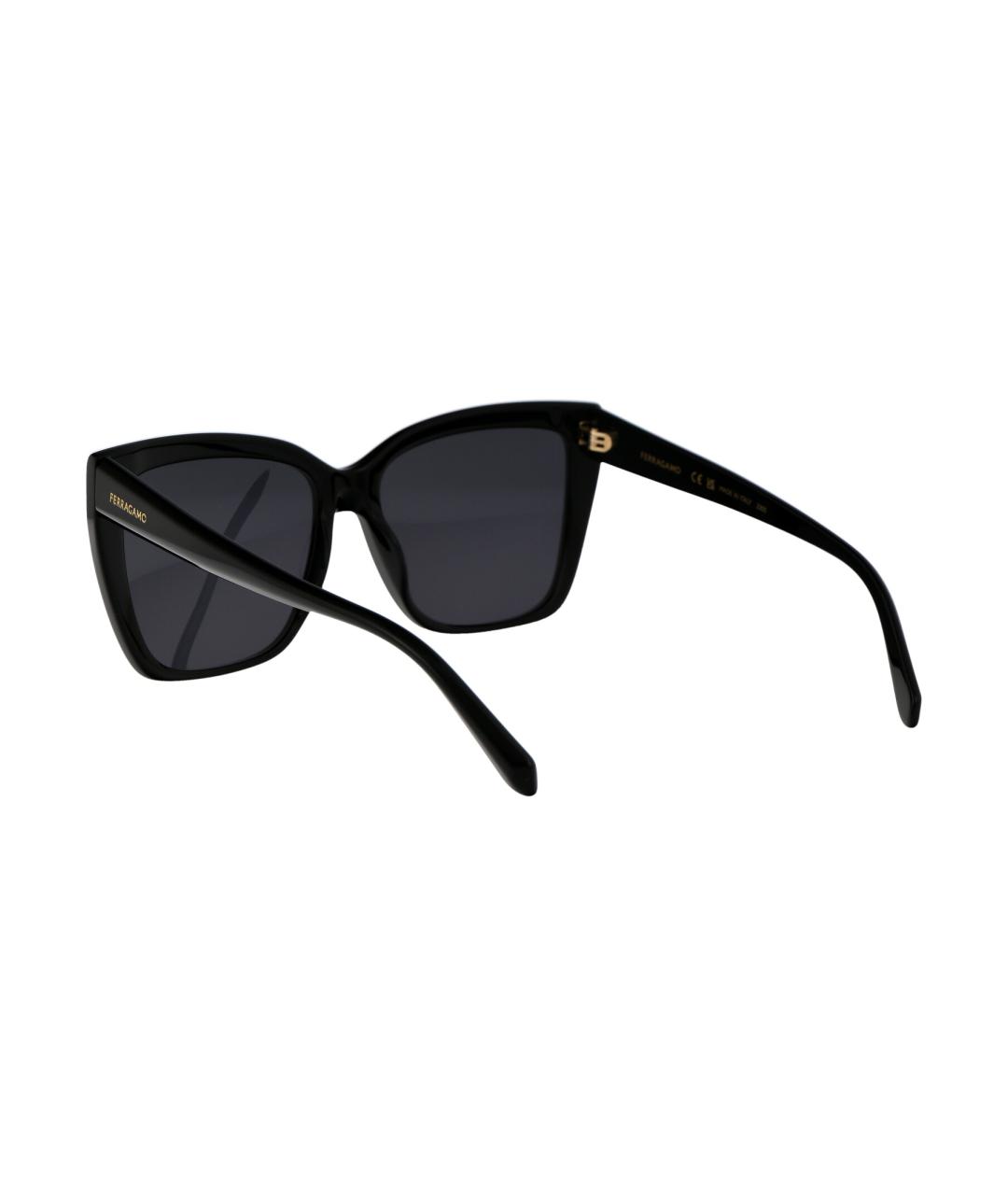 FERRAGAMO Черные солнцезащитные очки, фото 4