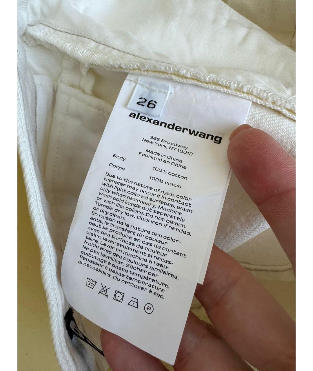ALEXANDER WANG Белые шорты, фото 8