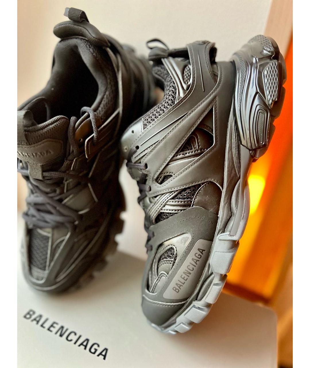 BALENCIAGA Черные низкие кроссовки / кеды, фото 2