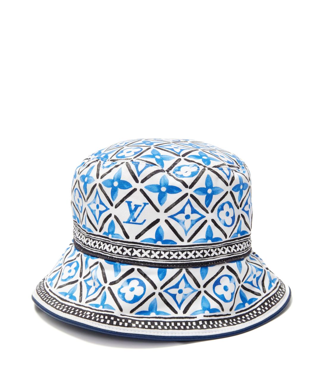 LOUIS VUITTON Голубая хлопковая панама, фото 1