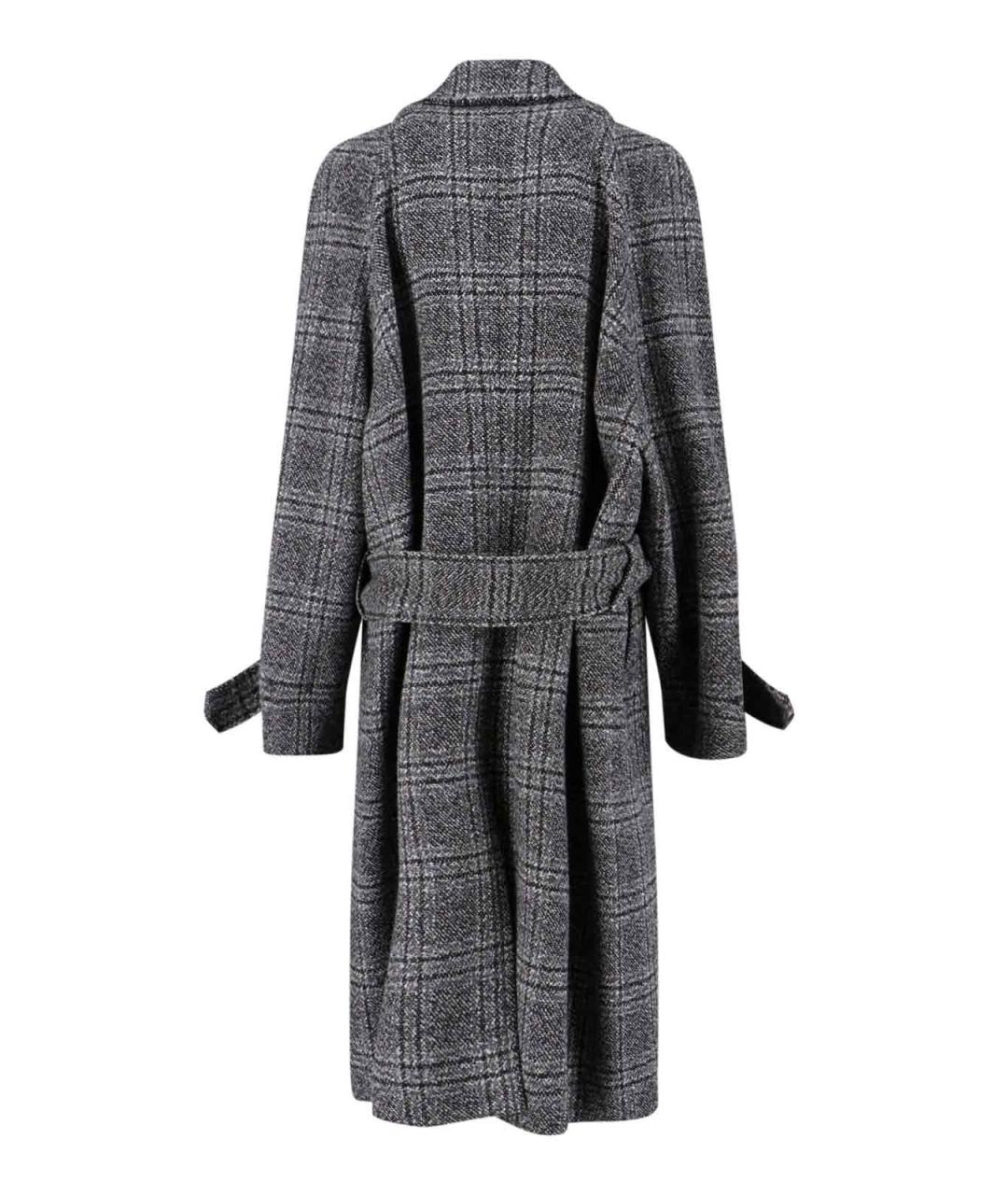 BALENCIAGA Серое хлопковое пальто, фото 2