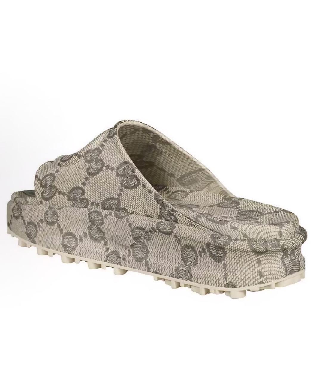 GUCCI Бежевые шлепанцы, фото 2