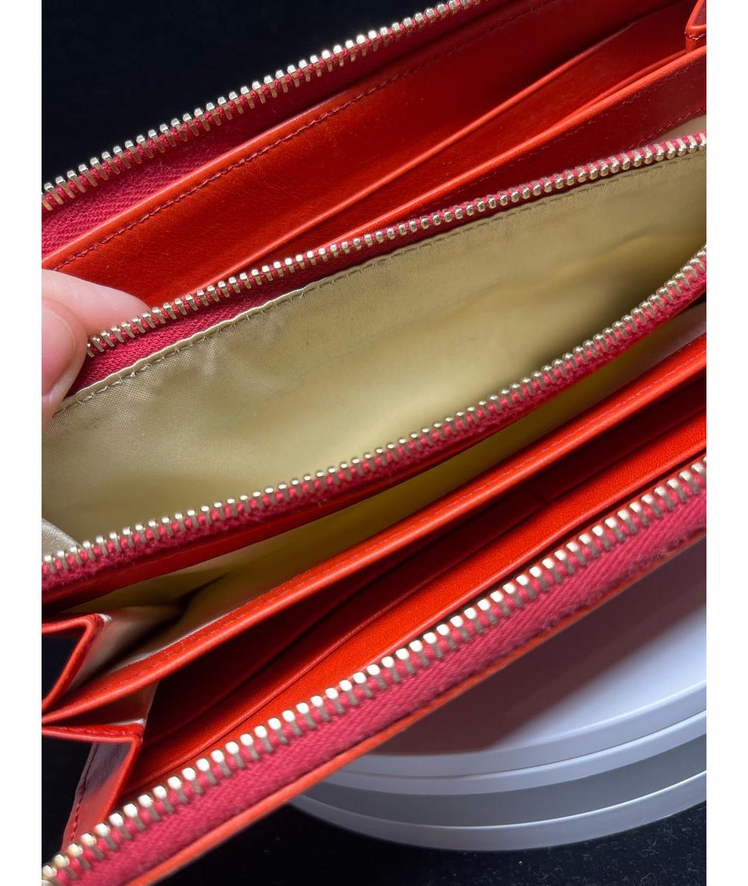 TOD'S Красный кожаный кошелек, фото 5