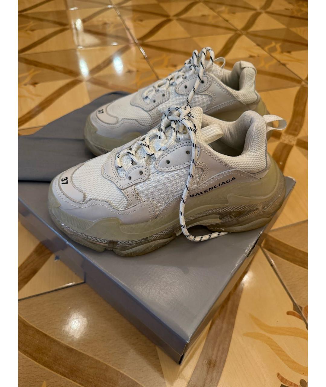 BALENCIAGA Белые кроссовки, фото 2