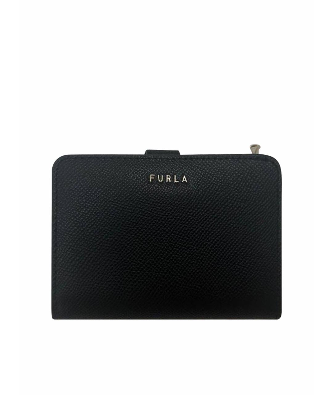 FURLA Черный кожаный кошелек, фото 1
