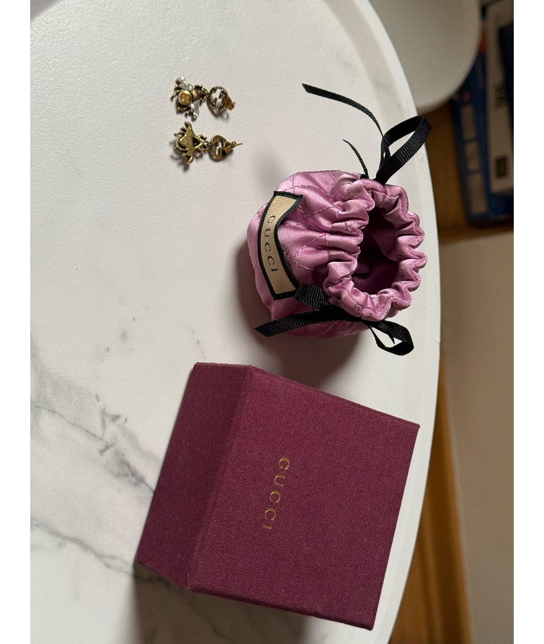 GUCCI Золотые латунные серьги, фото 5