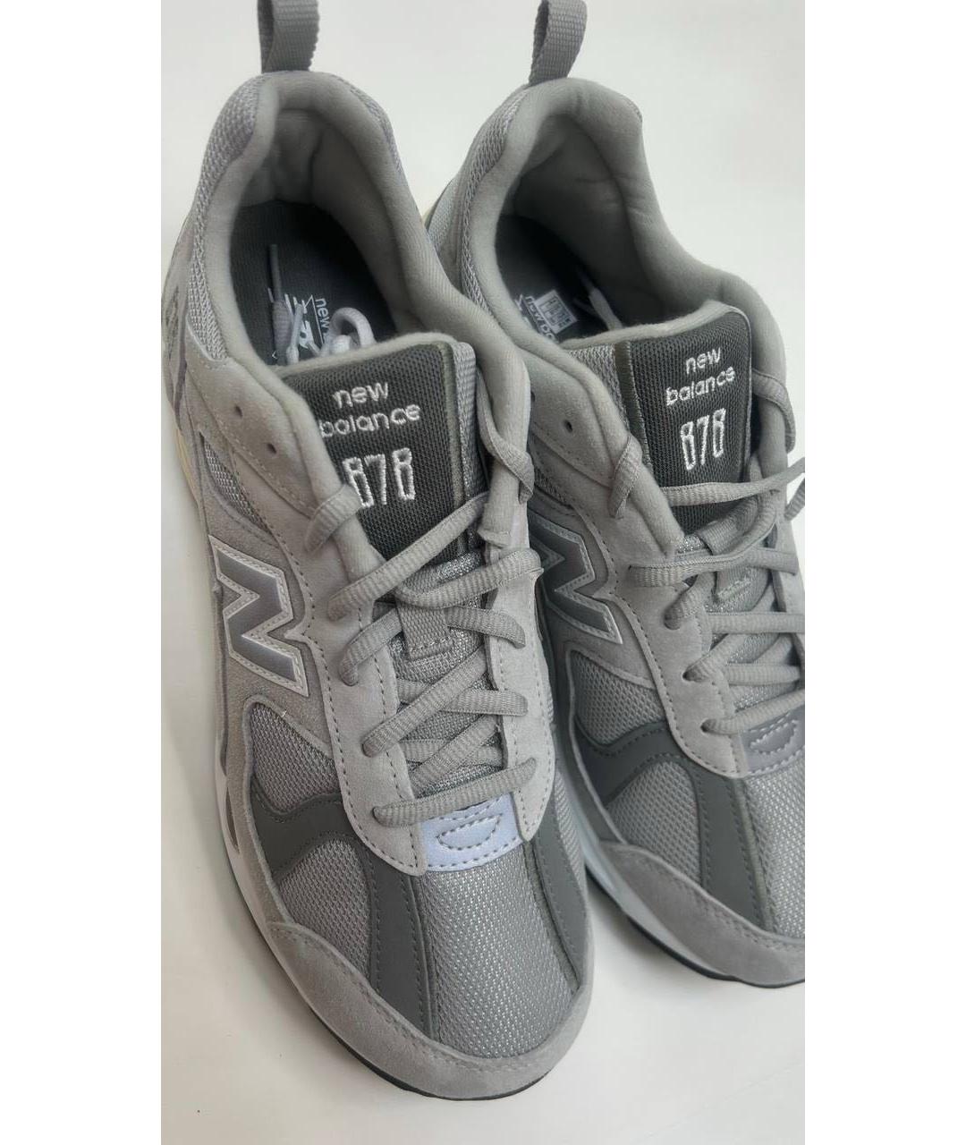 NEW BALANCE Серые замшевые низкие кроссовки / кеды, фото 4