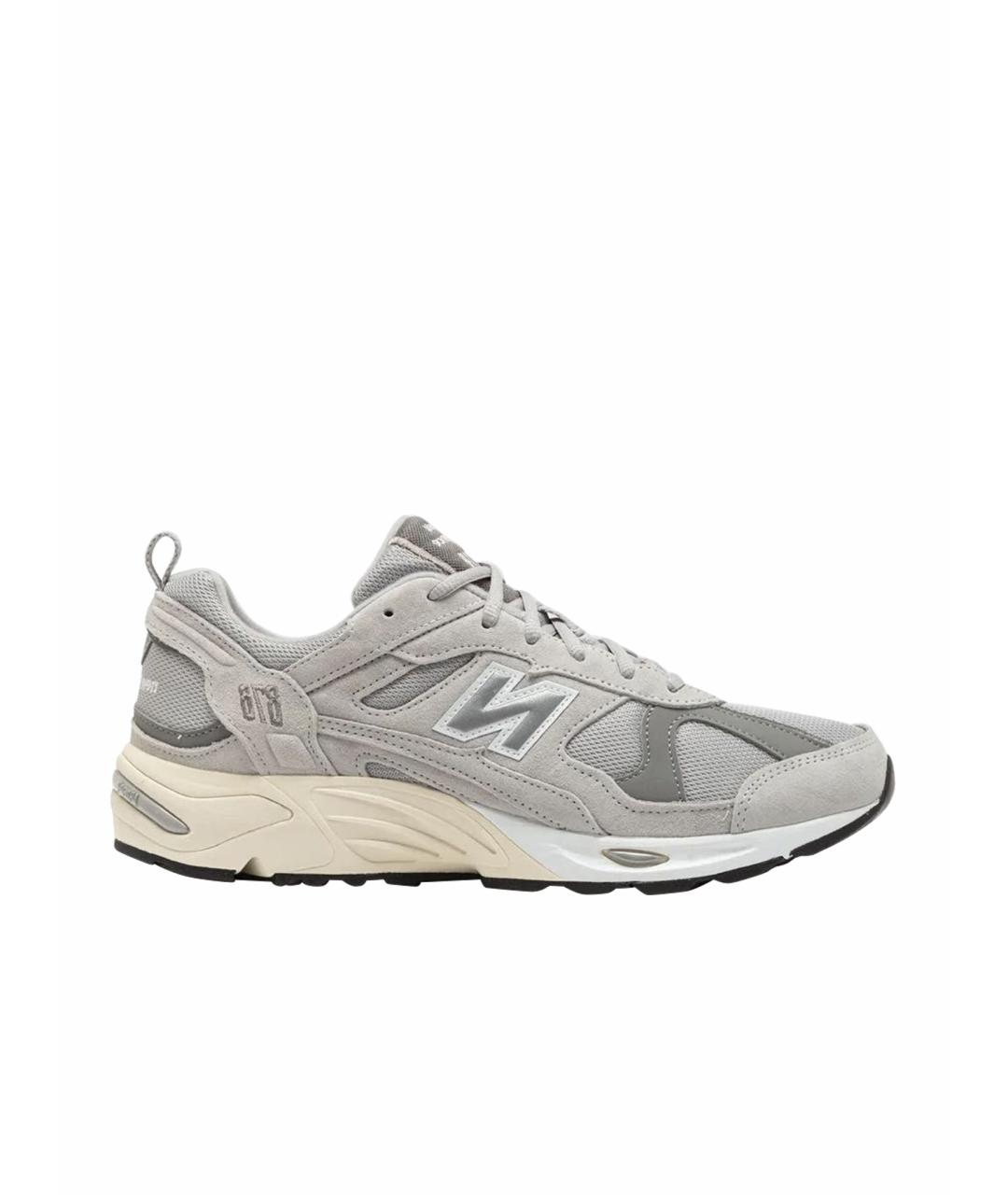 NEW BALANCE Серые замшевые низкие кроссовки / кеды, фото 1