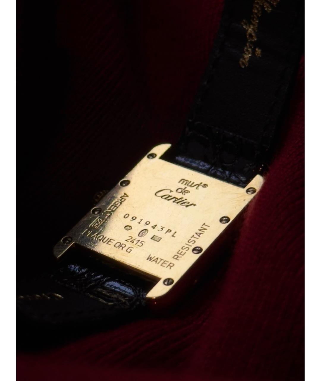 CARTIER Золотые позолоченные часы, фото 4