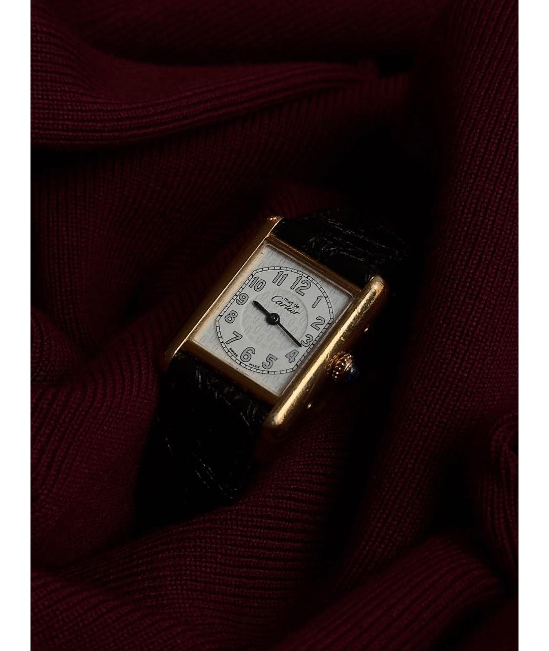 CARTIER Золотые позолоченные часы, фото 2