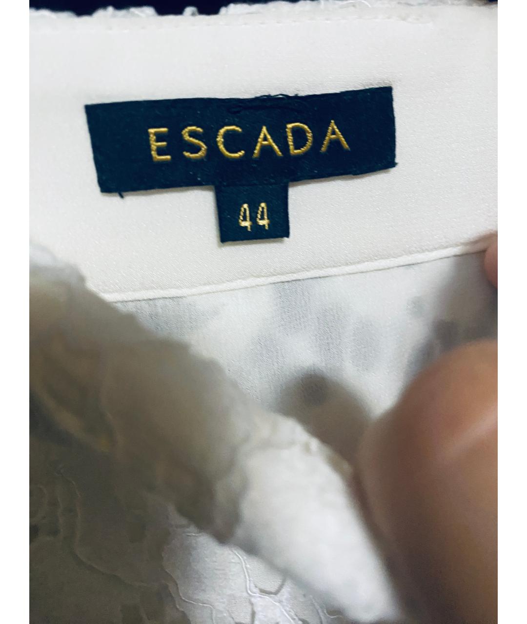 ESCADA Белый шелковый костюм с юбками, фото 4