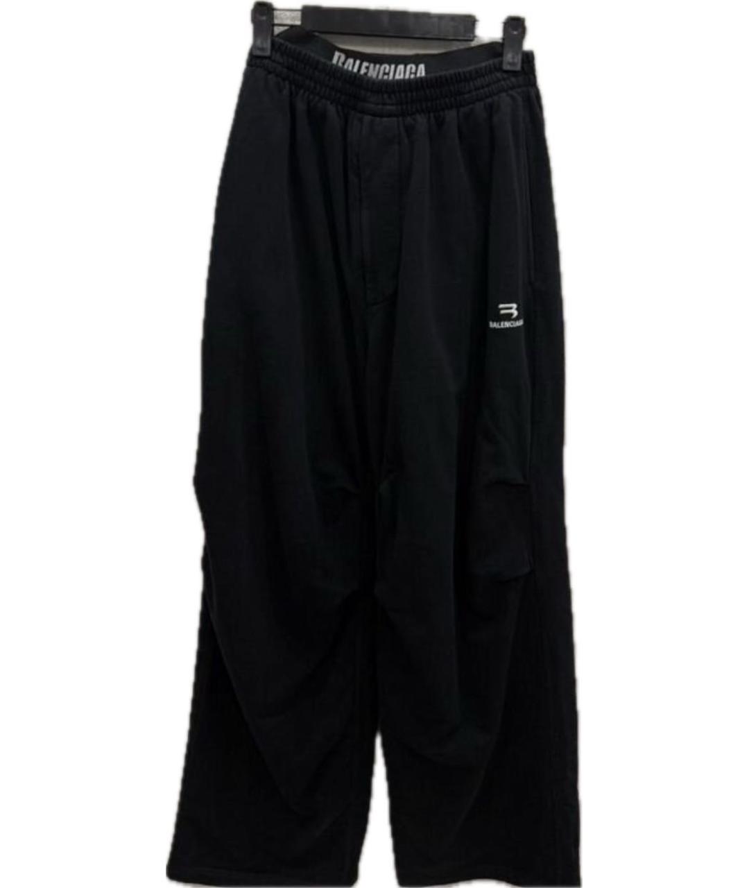 BALENCIAGA Черные хлопковые повседневные брюки, фото 7