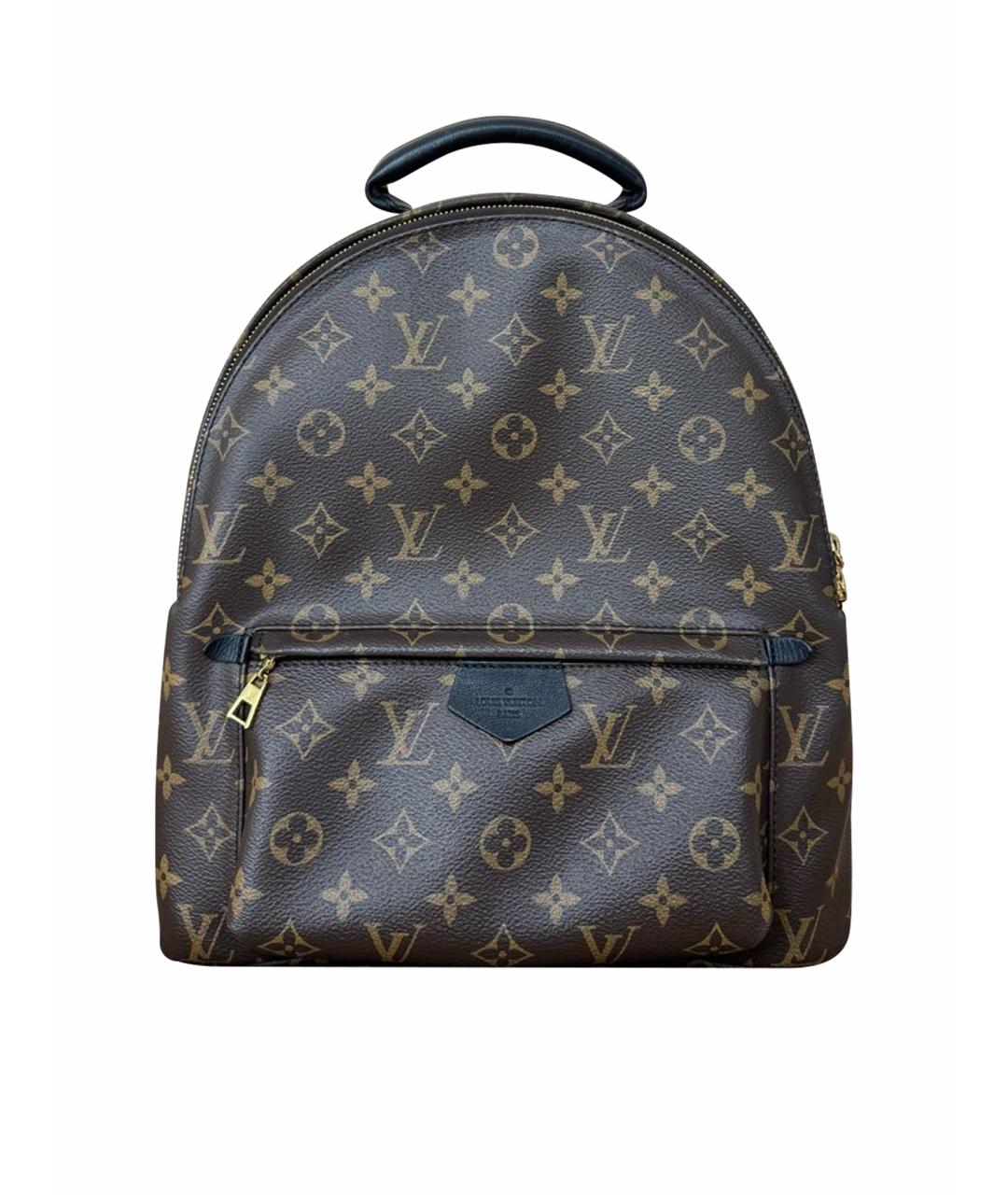 LOUIS VUITTON Коричневый кожаный рюкзак, фото 1