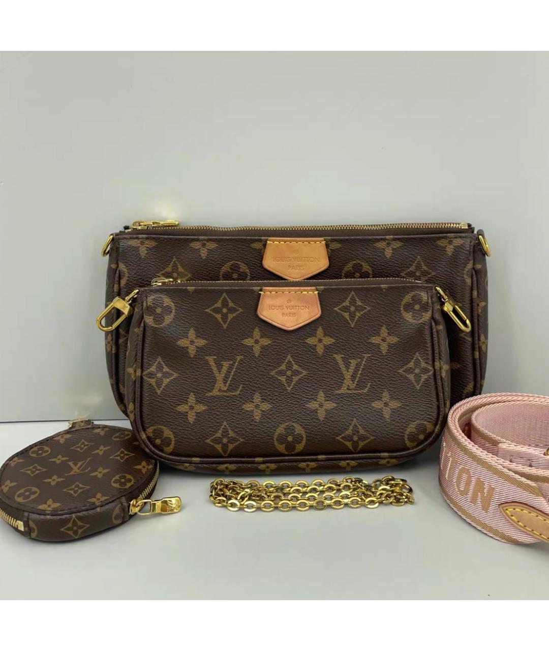 LOUIS VUITTON Коричневая сумка через плечо, фото 4