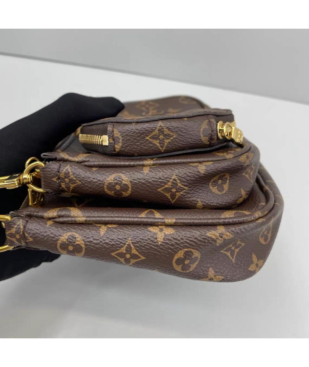 LOUIS VUITTON Коричневая сумка через плечо, фото 5