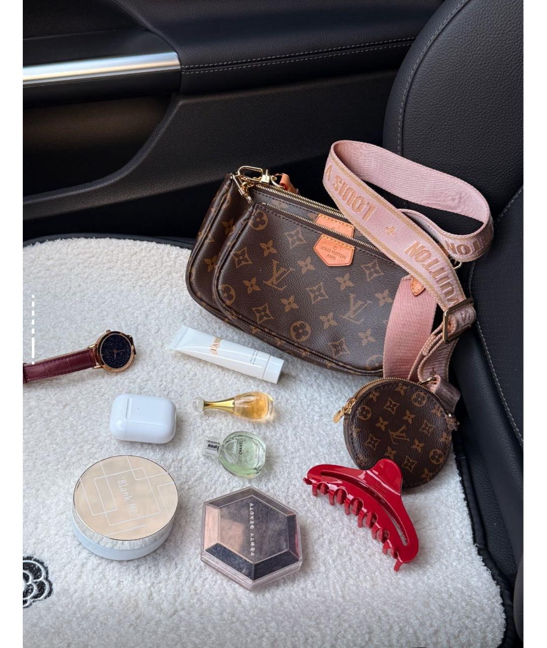 LOUIS VUITTON Коричневая сумка через плечо, фото 3