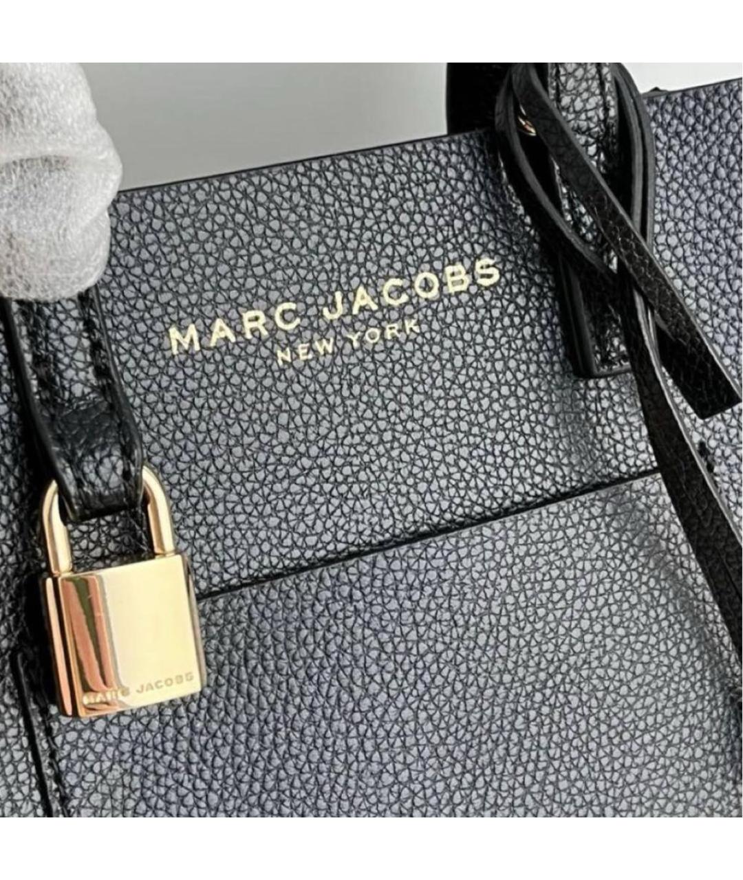 MARC JACOBS Черная кожаная сумка тоут, фото 2