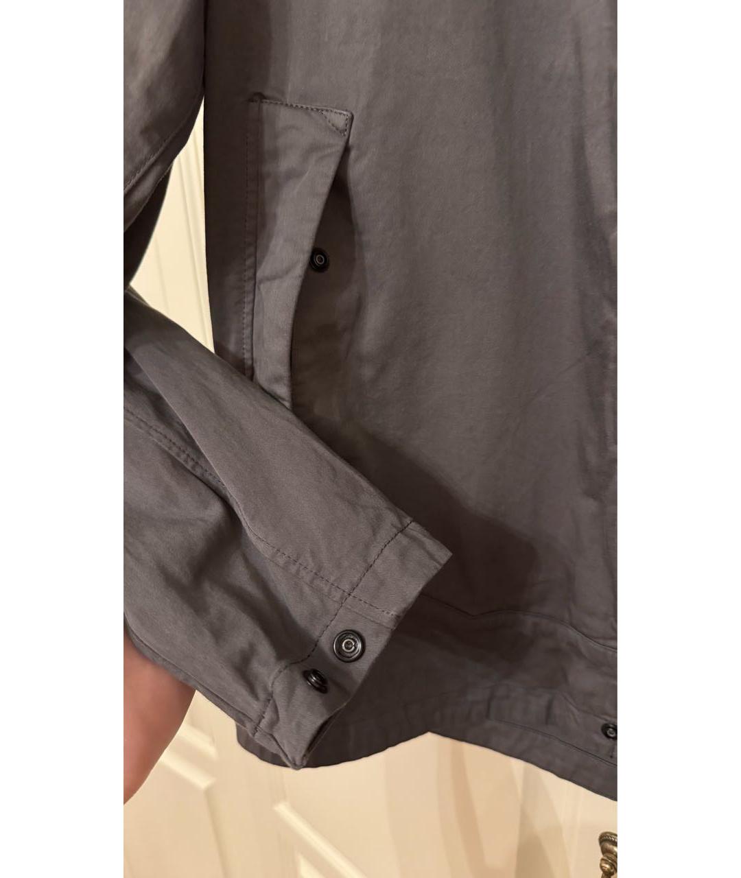 STONE ISLAND Антрацитовая хлопковая куртка, фото 2
