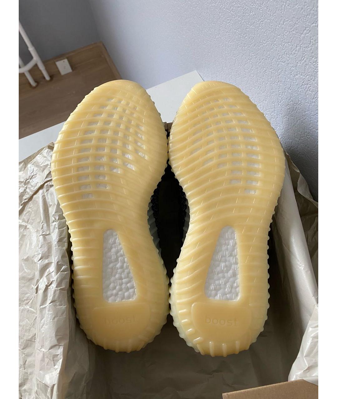 ADIDAS YEEZY Темно-синие текстильные кроссовки, фото 5