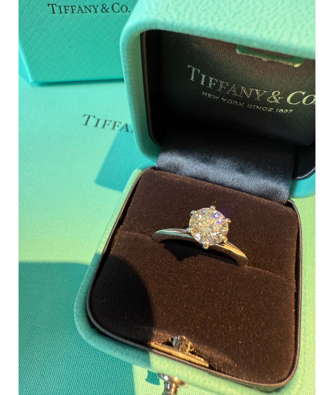 TIFFANY&CO Платиновое кольцо, фото 6