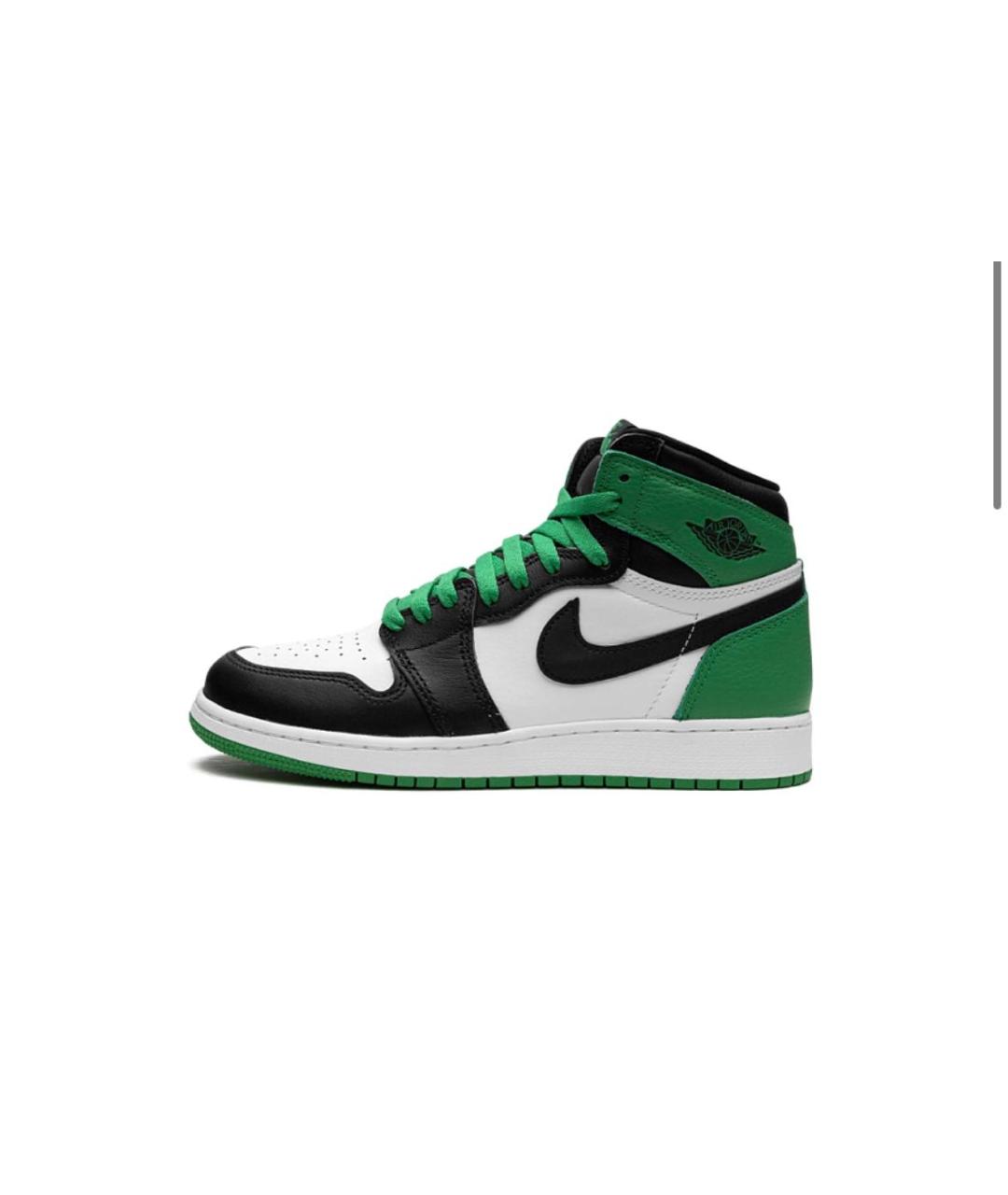 NIKE Зеленые кожаные кроссовки, фото 8