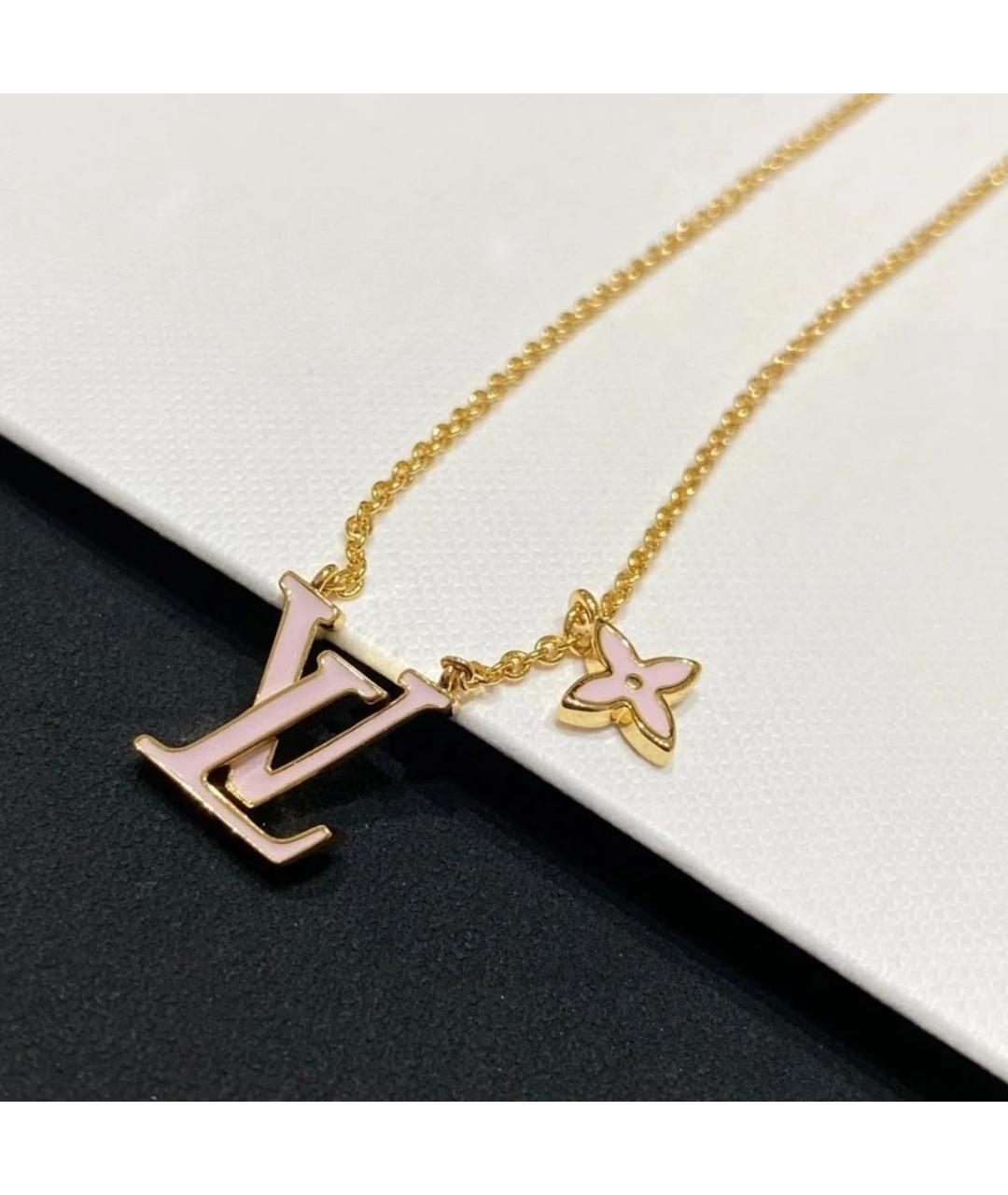 LOUIS VUITTON Розовая металлическая подвеска, фото 4
