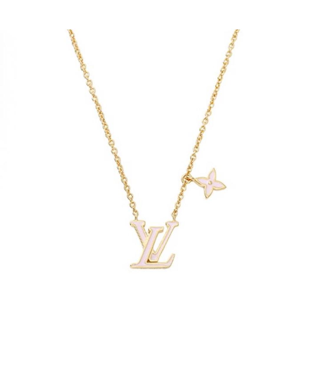 LOUIS VUITTON Розовая металлическая подвеска, фото 1