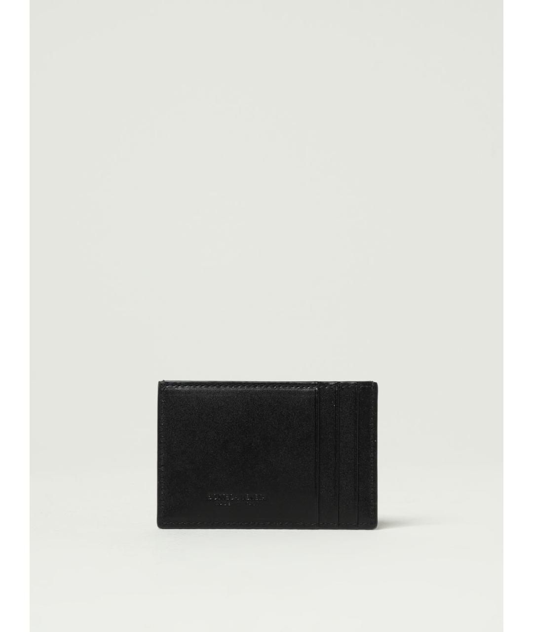 BOTTEGA VENETA Черный кожаный кошелек, фото 2