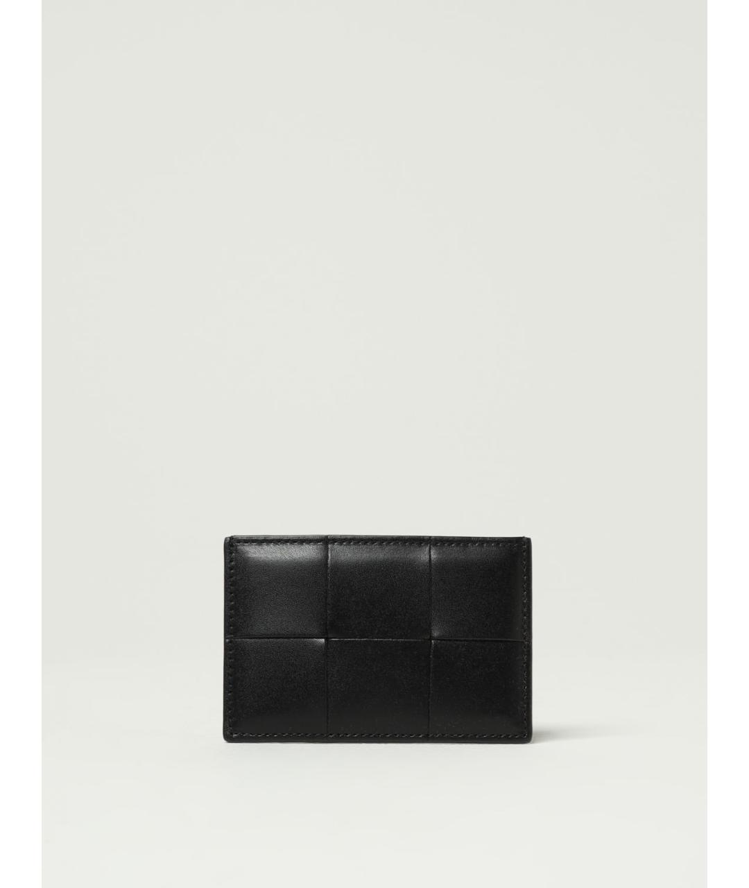 BOTTEGA VENETA Черный кожаный кошелек, фото 3