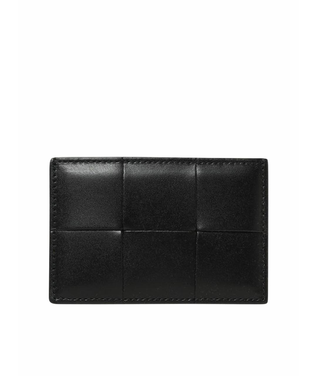 BOTTEGA VENETA Черный кожаный кошелек, фото 1