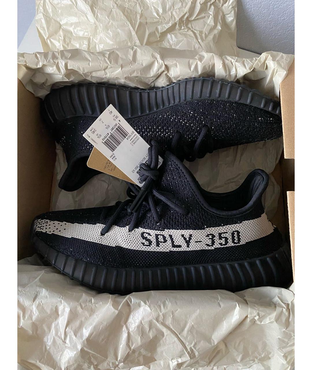 ADIDAS YEEZY Черные текстильные кроссовки, фото 2