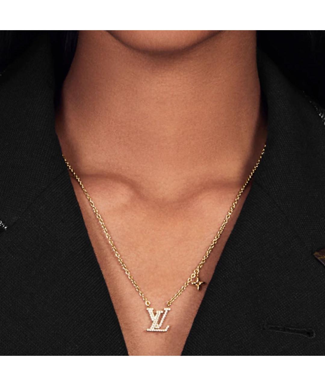 LOUIS VUITTON Золотая латунная подвеска, фото 5