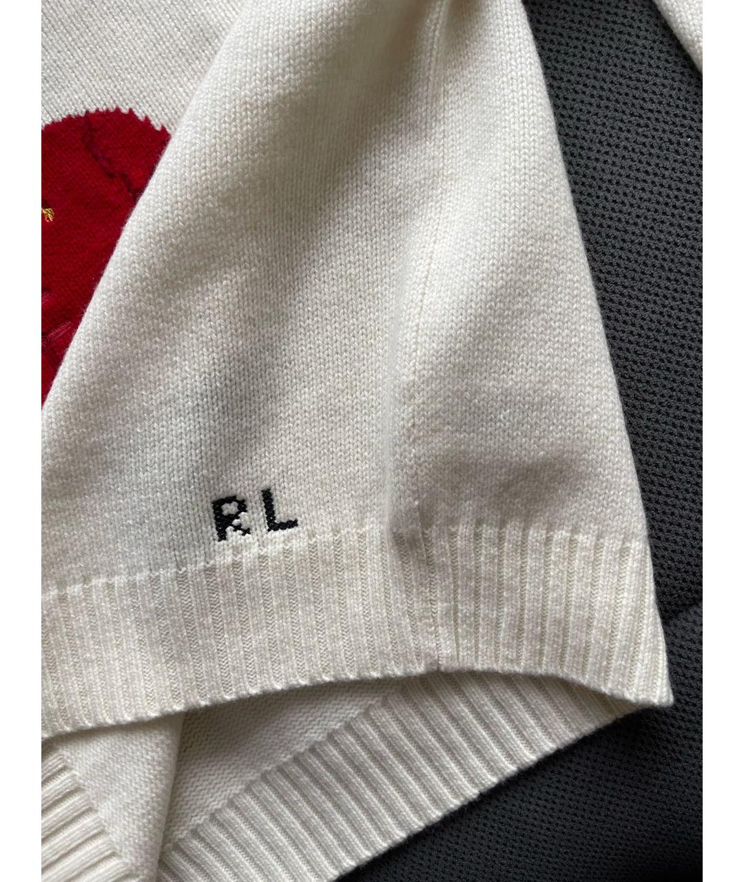 POLO RALPH LAUREN Белый шерстяной джемпер / свитер, фото 5