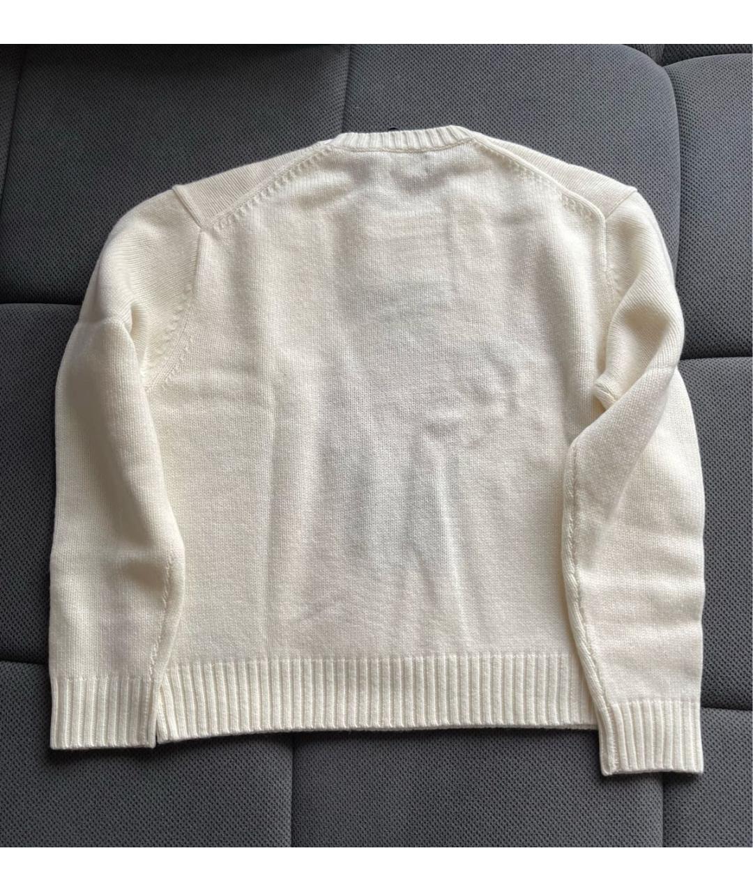 POLO RALPH LAUREN Белый шерстяной джемпер / свитер, фото 8