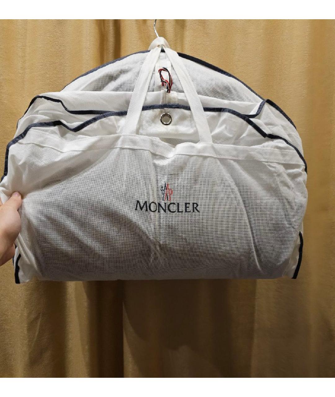 MONCLER Темно-синий пуховик, фото 8