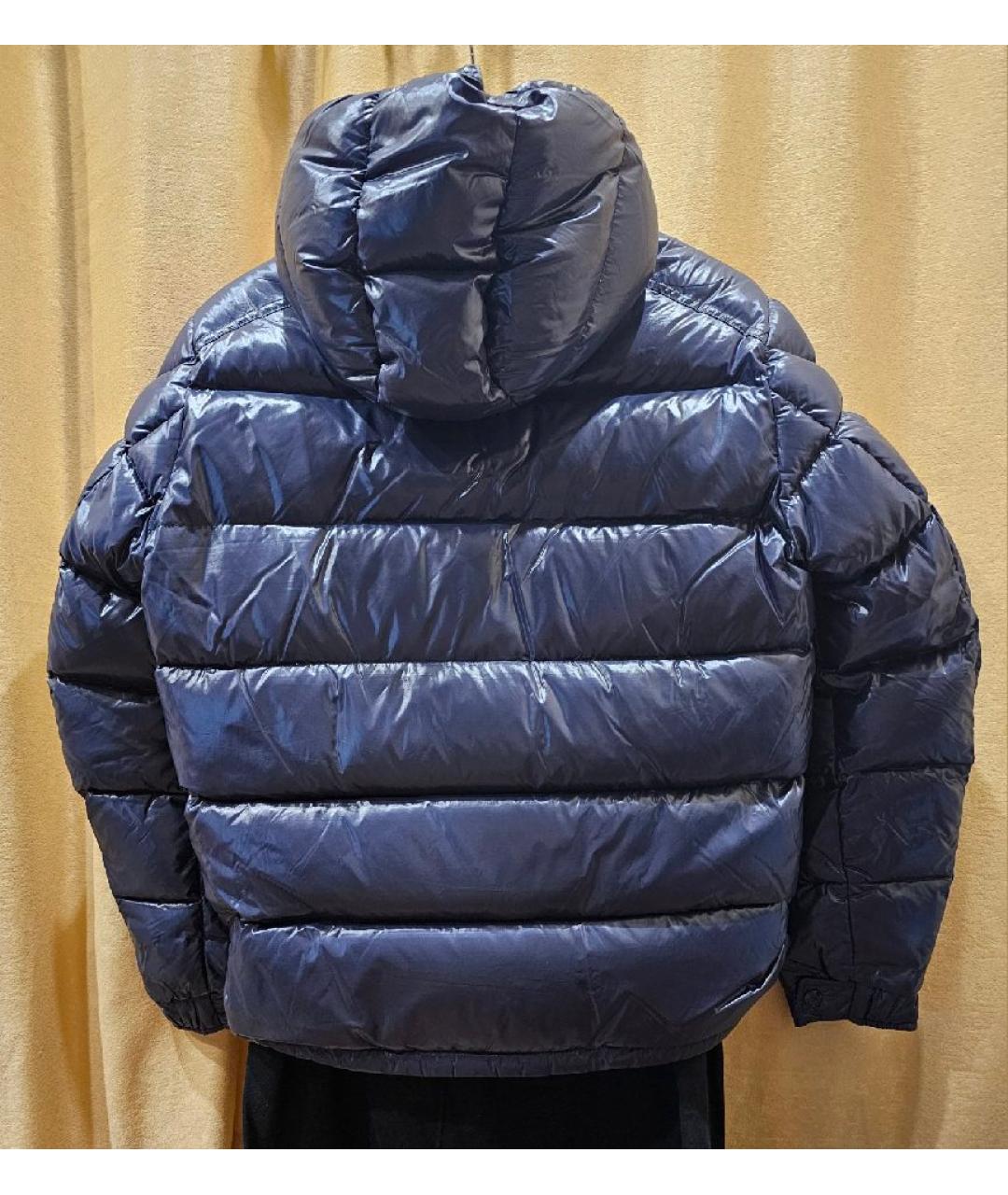 MONCLER Темно-синий пуховик, фото 2