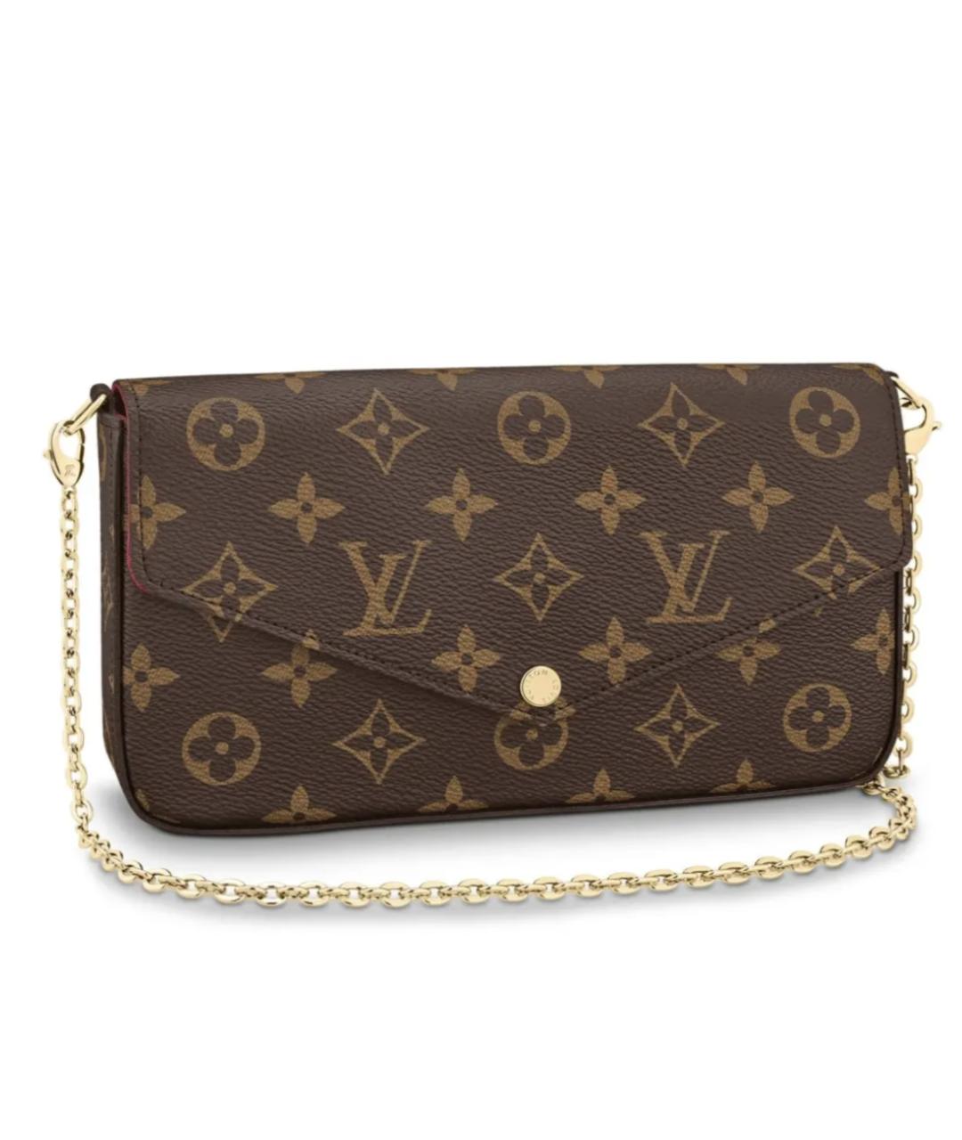 LOUIS VUITTON Коричневая сумка через плечо, фото 1