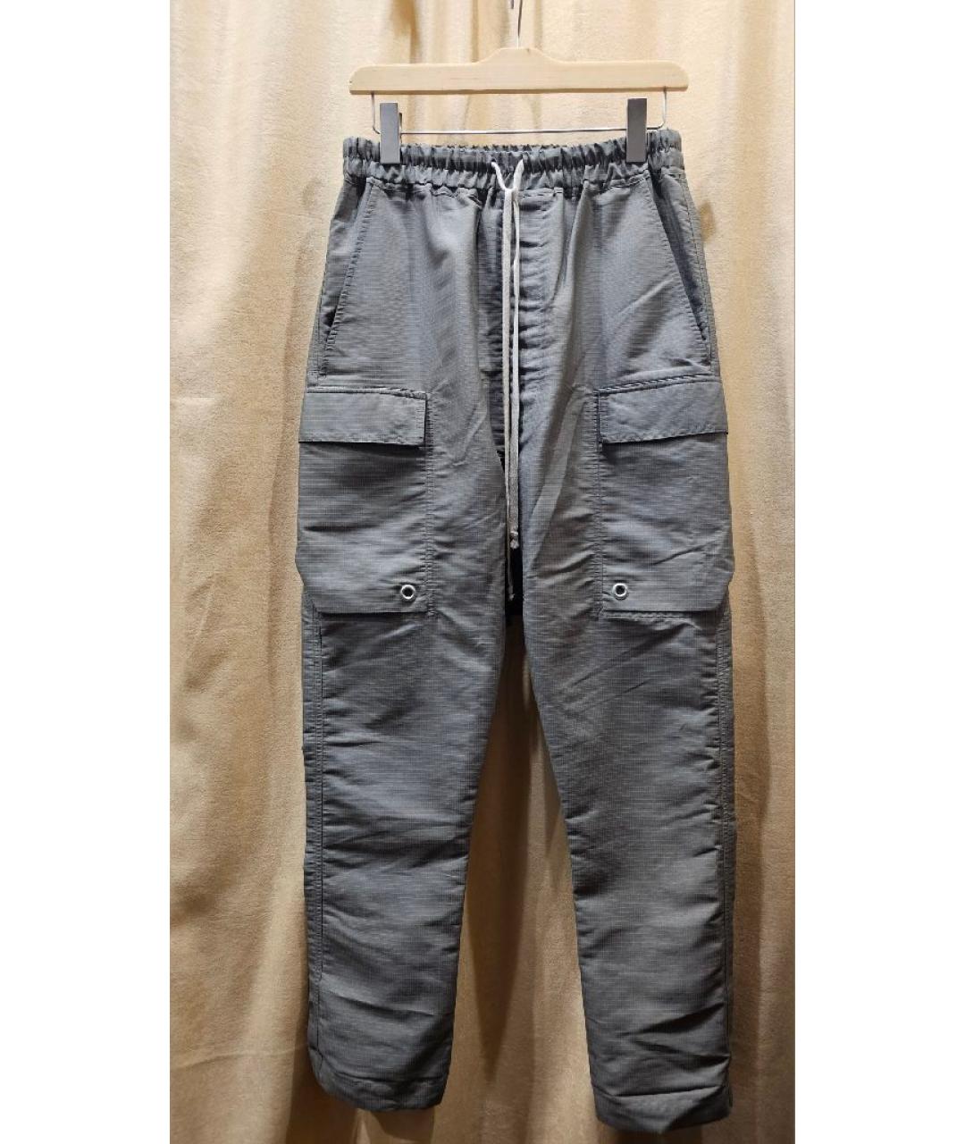 RICK OWENS Хаки полиэстеровые повседневные брюки, фото 8