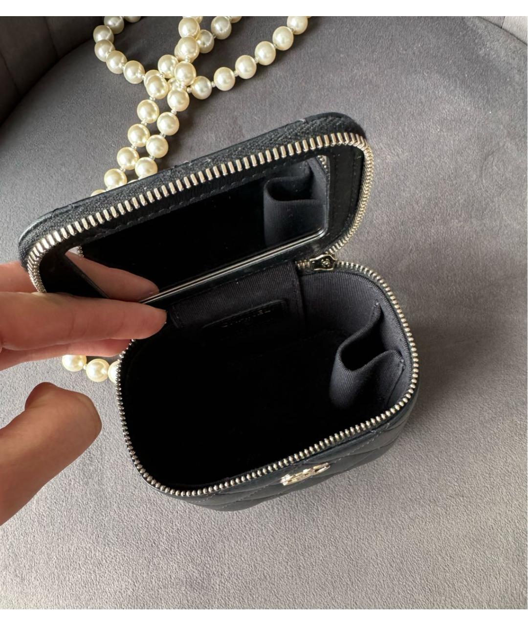 CHANEL Черная сумка через плечо, фото 4