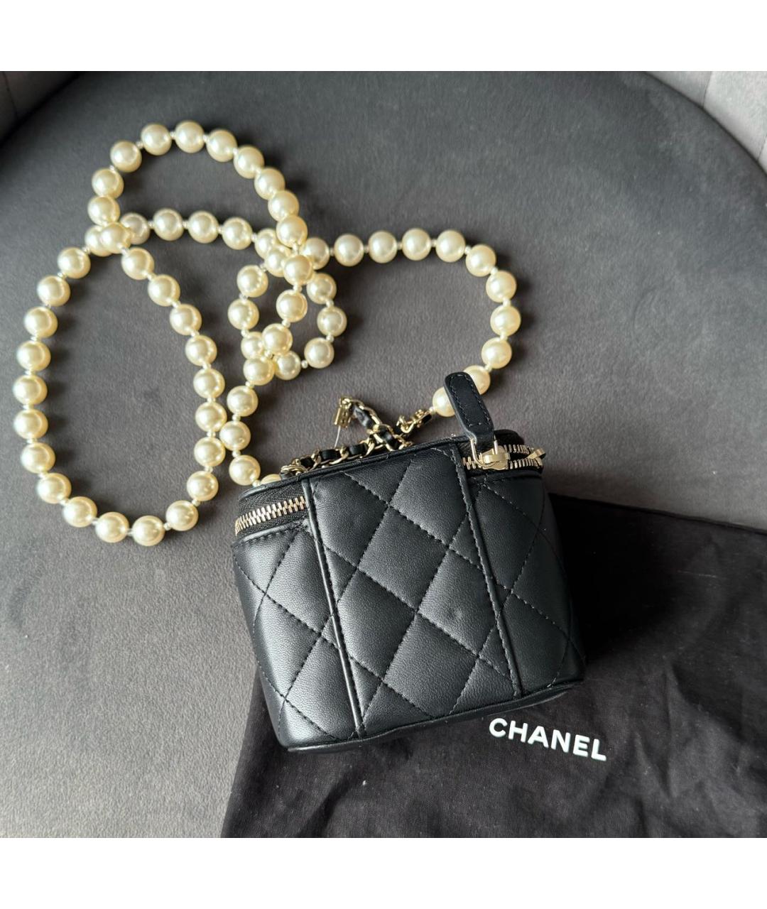 CHANEL Черная сумка через плечо, фото 3