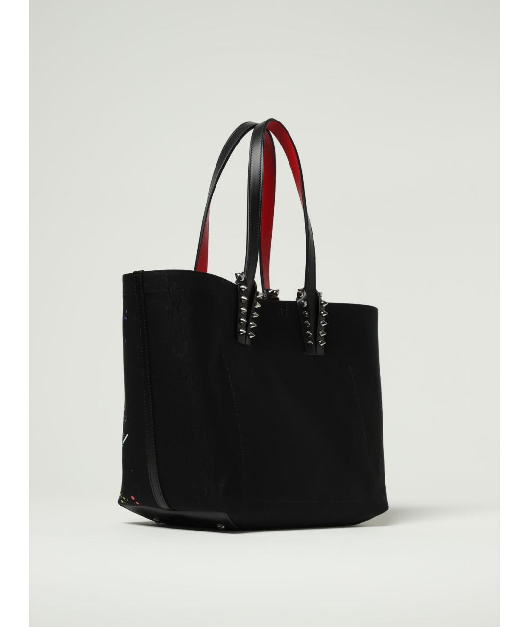 CHRISTIAN LOUBOUTIN Черная сумка тоут, фото 2