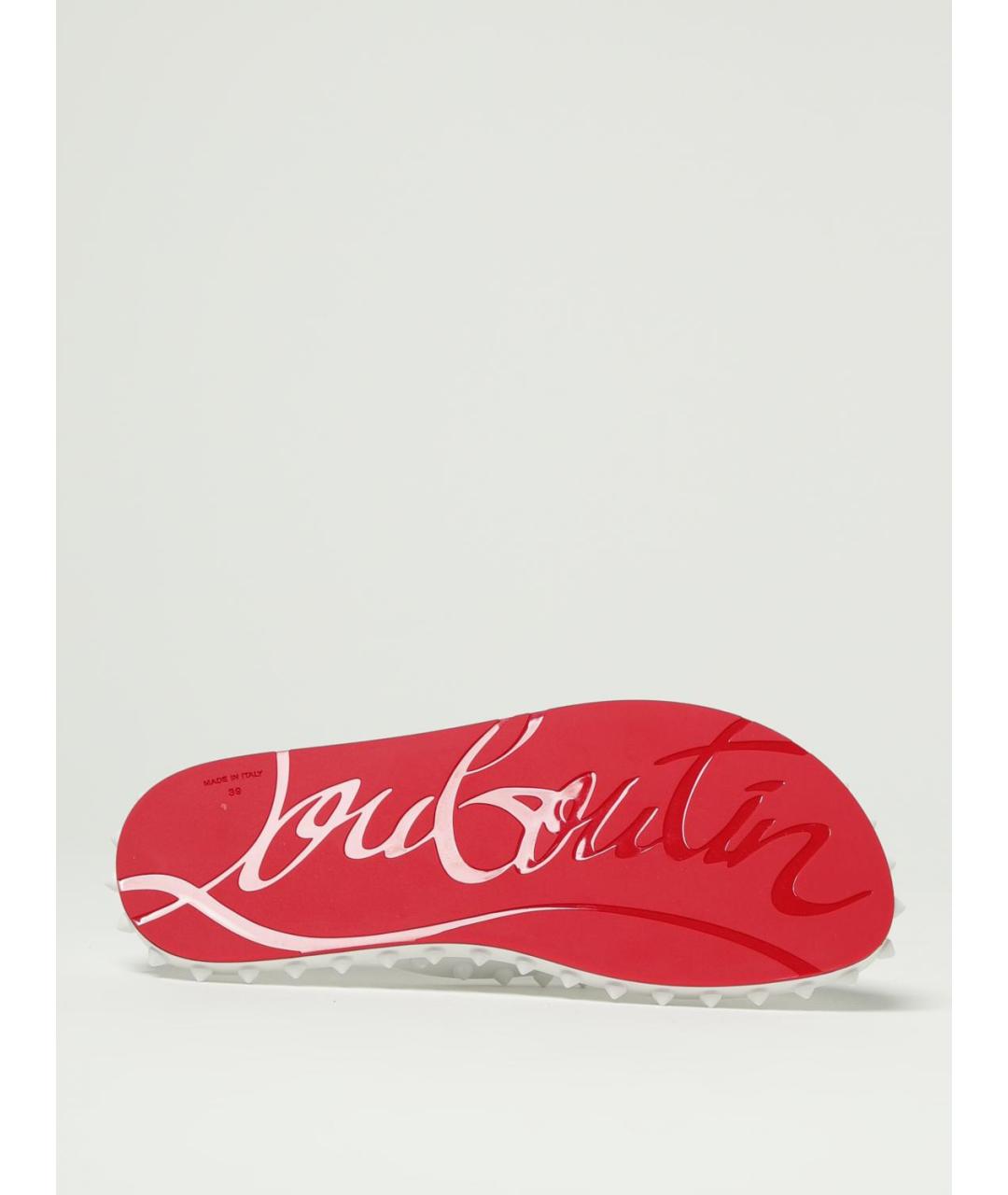 CHRISTIAN LOUBOUTIN Белые шлепанцы, фото 5