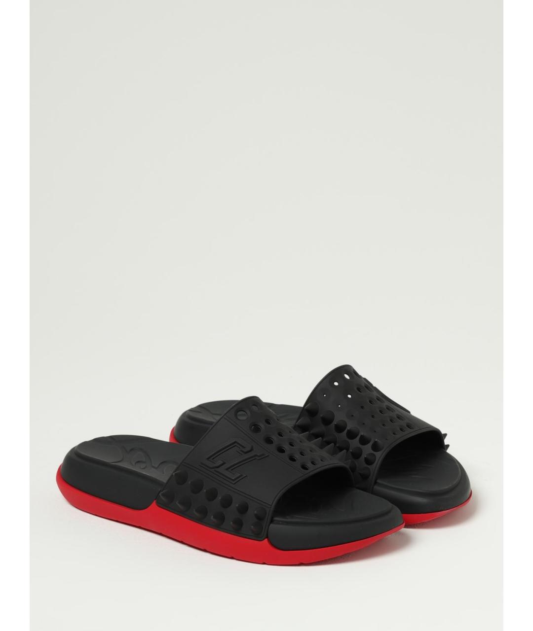 CHRISTIAN LOUBOUTIN Черные сандалии, фото 2
