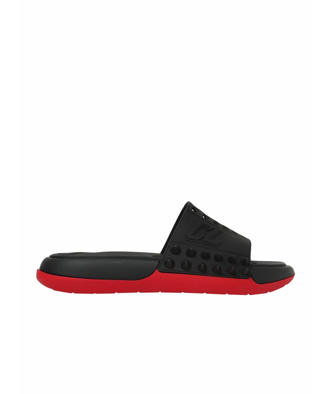 CHRISTIAN LOUBOUTIN Черные сандалии, фото 1