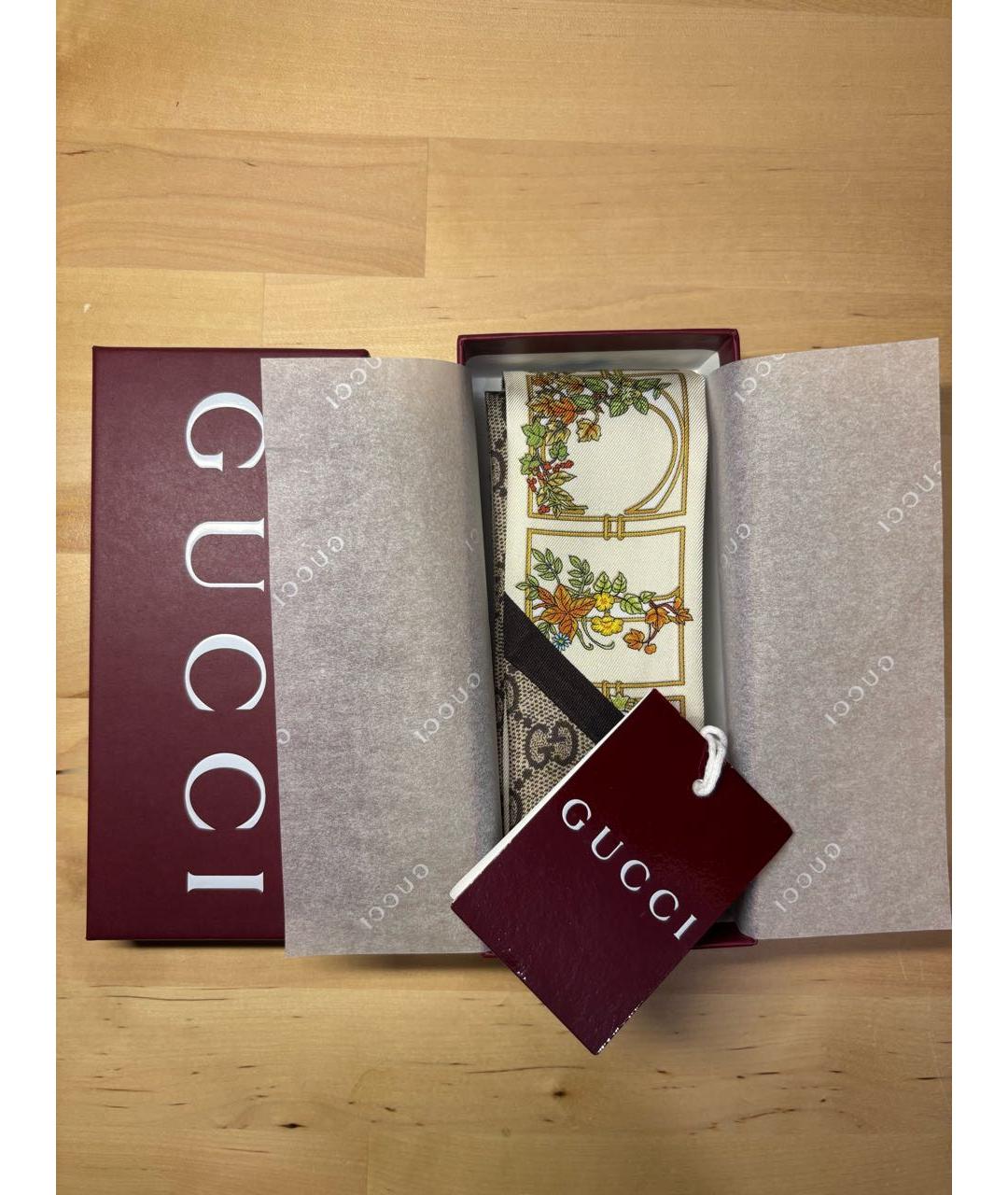 GUCCI Мульти шелковый платок, фото 8